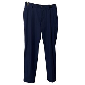Under Armour Mens Navy Blue Golf Pants Size 32x30 Flat Front Performance Stretch